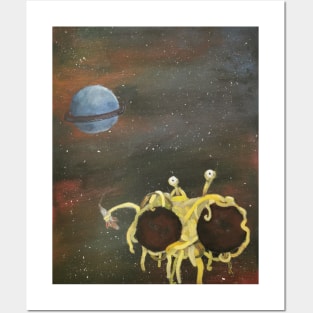 His Noodliness and the space faring infidels Posters and Art